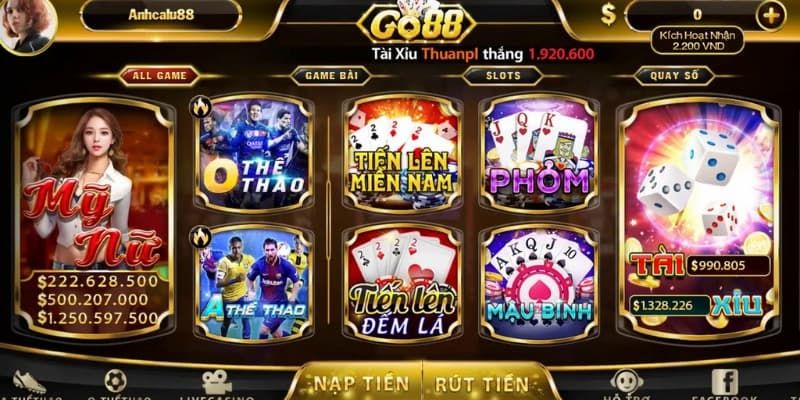 Tài xỉu Go88 ưu đãi nổi bật